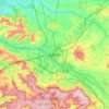 Топографическая карта Reims, высота, рельеф