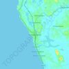Топографическая карта Ambalangoda, высота, рельеф