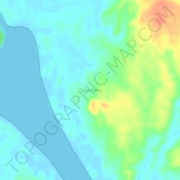 Топографическая карта Tabarfane, высота, рельеф
