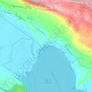 Топографическая карта Anzasco, высота, рельеф
