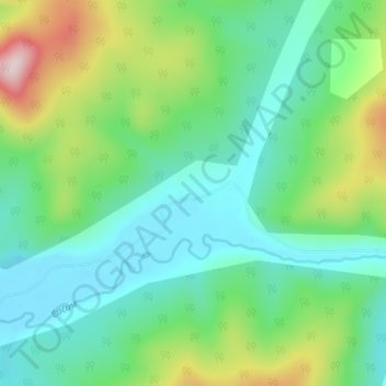 Топографическая карта Джотка, высота, рельеф