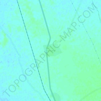 Топографическая карта Narsana, высота, рельеф