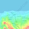 Топографическая карта Seririt, высота, рельеф