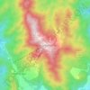 Топографическая карта 云顶高原, высота, рельеф