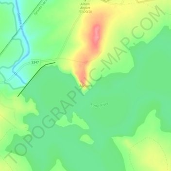 Топографическая карта Aldam, высота, рельеф