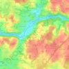 Топографическая карта Le Trihorn, высота, рельеф