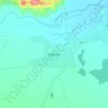 Топографическая карта Барлык, высота, рельеф