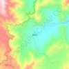Топографическая карта 鲁甸乡, высота, рельеф