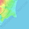Топографическая карта Cabo Roig, высота, рельеф