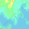 Топографическая карта Залучье, высота, рельеф