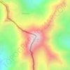 Топографическая карта Комито, высота, рельеф