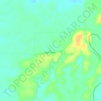 Топографическая карта Bukit Sungkai, высота, рельеф