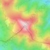 Топографическая карта Попадя, высота, рельеф