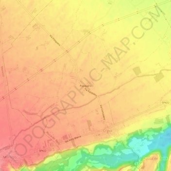 Топографическая карта Pasquero, высота, рельеф