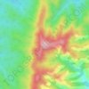 Топографическая карта Уран, высота, рельеф