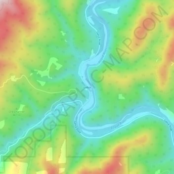 Топографическая карта Galice, высота, рельеф
