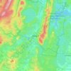 Топографическая карта Миасс, высота, рельеф