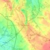 Топографическая карта Knutsford, высота, рельеф