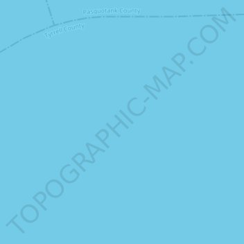 Топографическая карта Albemarle Sound, высота, рельеф