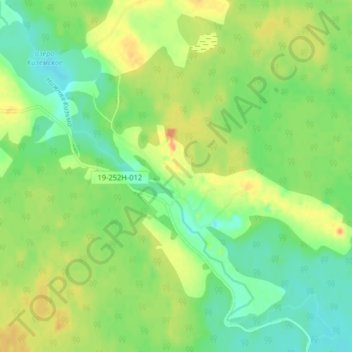 Топографическая карта Пихтинская, высота, рельеф
