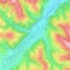 Топографическая карта Конятин, высота, рельеф