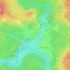 Топографическая карта Нюхча, высота, рельеф