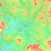 Топографическая карта Памплона, высота, рельеф