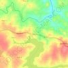 Топографическая карта Thôn 1, высота, рельеф