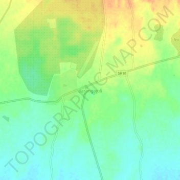 Топографическая карта Barangajuli, высота, рельеф