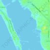 Топографическая карта Little Sarasota Bay, высота, рельеф