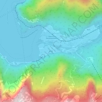 Топографическая карта Winkl, высота, рельеф