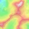 Топографическая карта Faux col de Restefond, высота, рельеф