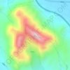 Топографическая карта 紫帽山, высота, рельеф