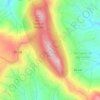 Топографическая карта Sarzedinha, высота, рельеф