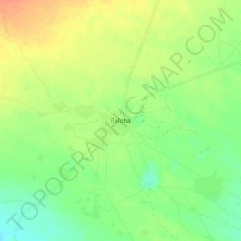 Топографическая карта Beloha, высота, рельеф