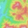 Топографическая карта 鸦鹊山, высота, рельеф