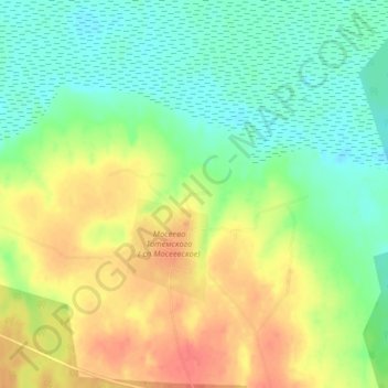 Топографическая карта Горка, высота, рельеф