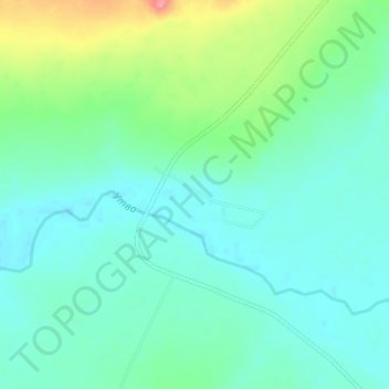 Топографическая карта Кайынды, высота, рельеф