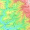 Топографическая карта Gangtok, высота, рельеф