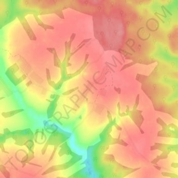 Топографическая карта Юрово, высота, рельеф