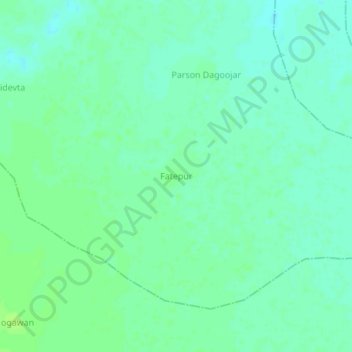 Топографическая карта Fatepur, высота, рельеф