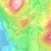 Топографическая карта Обзорная площадка Беринга, высота, рельеф