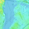 Топографическая карта WNYC-AM (New York), высота, рельеф