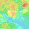 Топографическая карта Ящерово, высота, рельеф