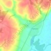 Топографическая карта Запрудное, высота, рельеф