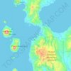 Топографическая карта Pulau Sibu, высота, рельеф