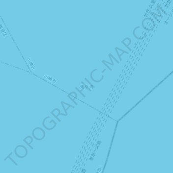 Топографическая карта 東京灣, высота, рельеф