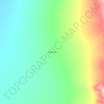 Топографическая карта Newhouse, высота, рельеф