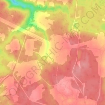 Топографическая карта Болотово, высота, рельеф