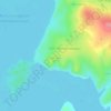 Топографическая карта Мысовая, высота, рельеф